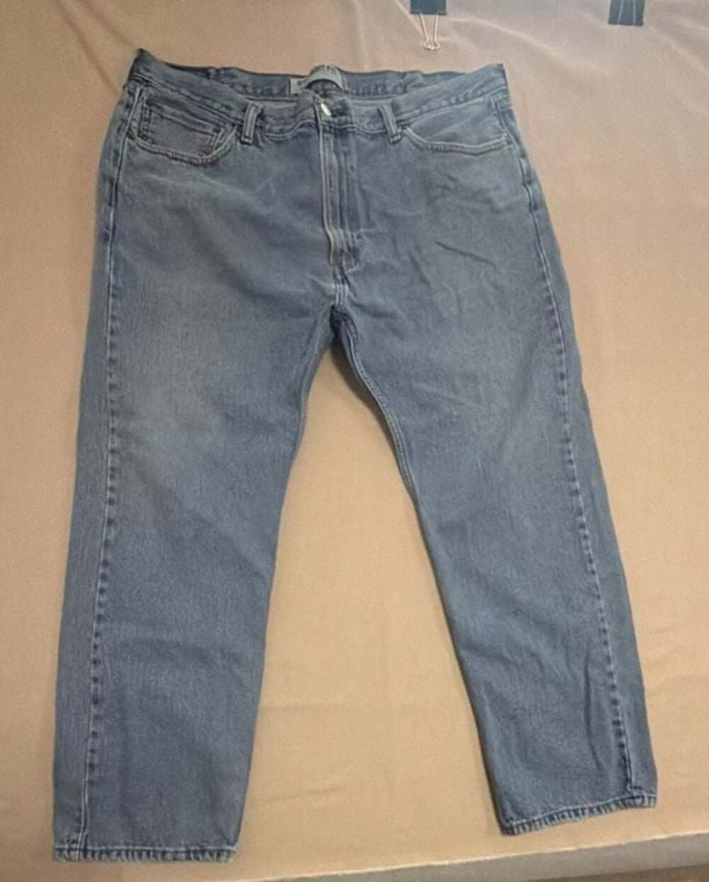 Levi's 505 Straight Fit Denim Jeans Men's 42x30 Medium Wash Blue